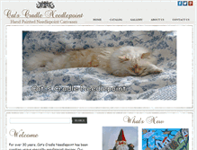 Tablet Screenshot of catscradleneedlepoint.com